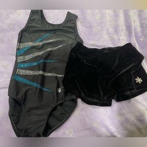 Girls Snowflake Designs gymnastics‎ set